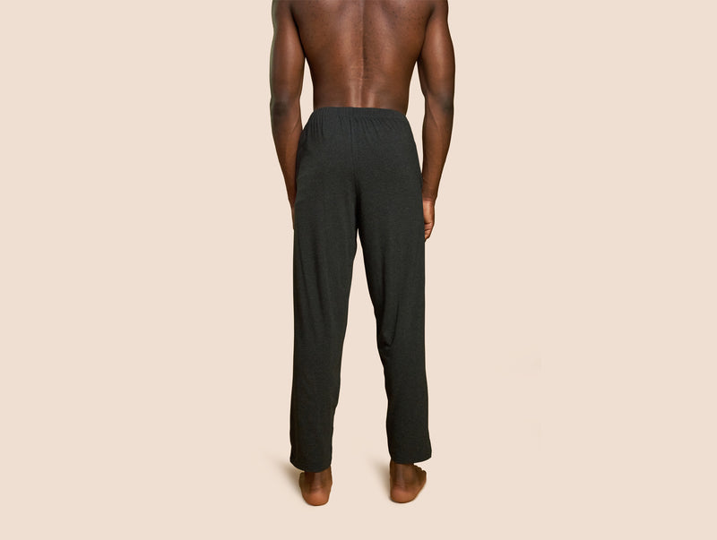 Pétrone pantalon de pyjama coton pima micromodal gris anthracite homme#couleur_gris-anthracite