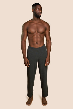 Pétrone pantalon de pyjama coton pima micromodal gris anthracite homme