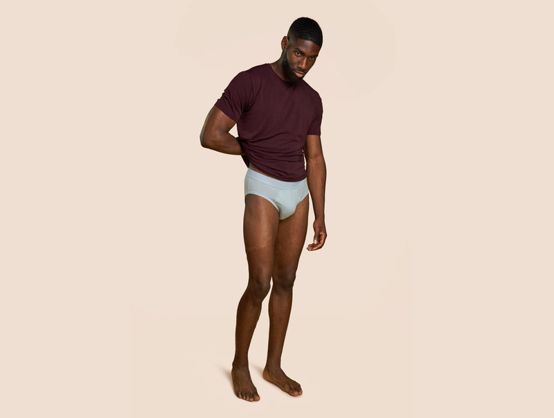 Pétrone slip coton pima micromodal bleu ciel homme#couleur_bleu-ciel