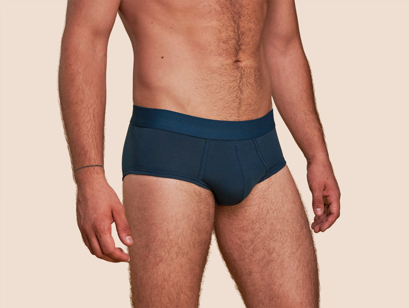 Pétrone slip coton pima micromodal bleu pétrole homme#couleur_bleu-pétrole