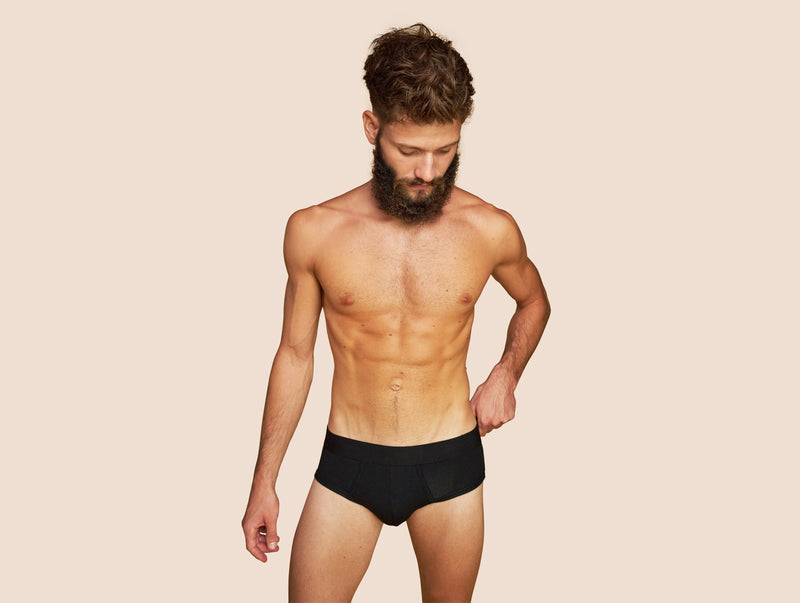 Pétrone slip coton pima micromodal noir homme#couleur_noir