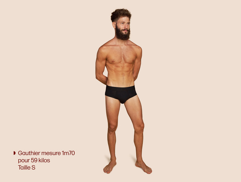 Pétrone slip coton pima micromodal noir homme#couleur_noir