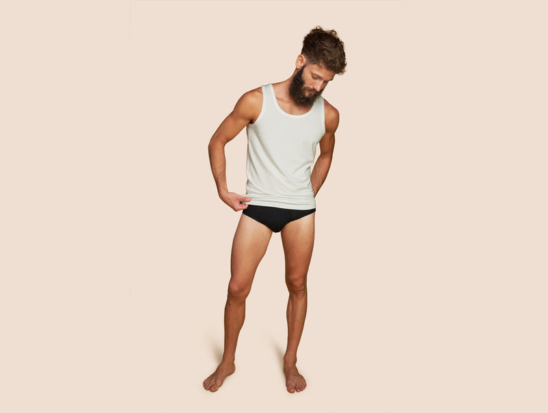 Pétrone slip coton pima micromodal noir homme#couleur_noir