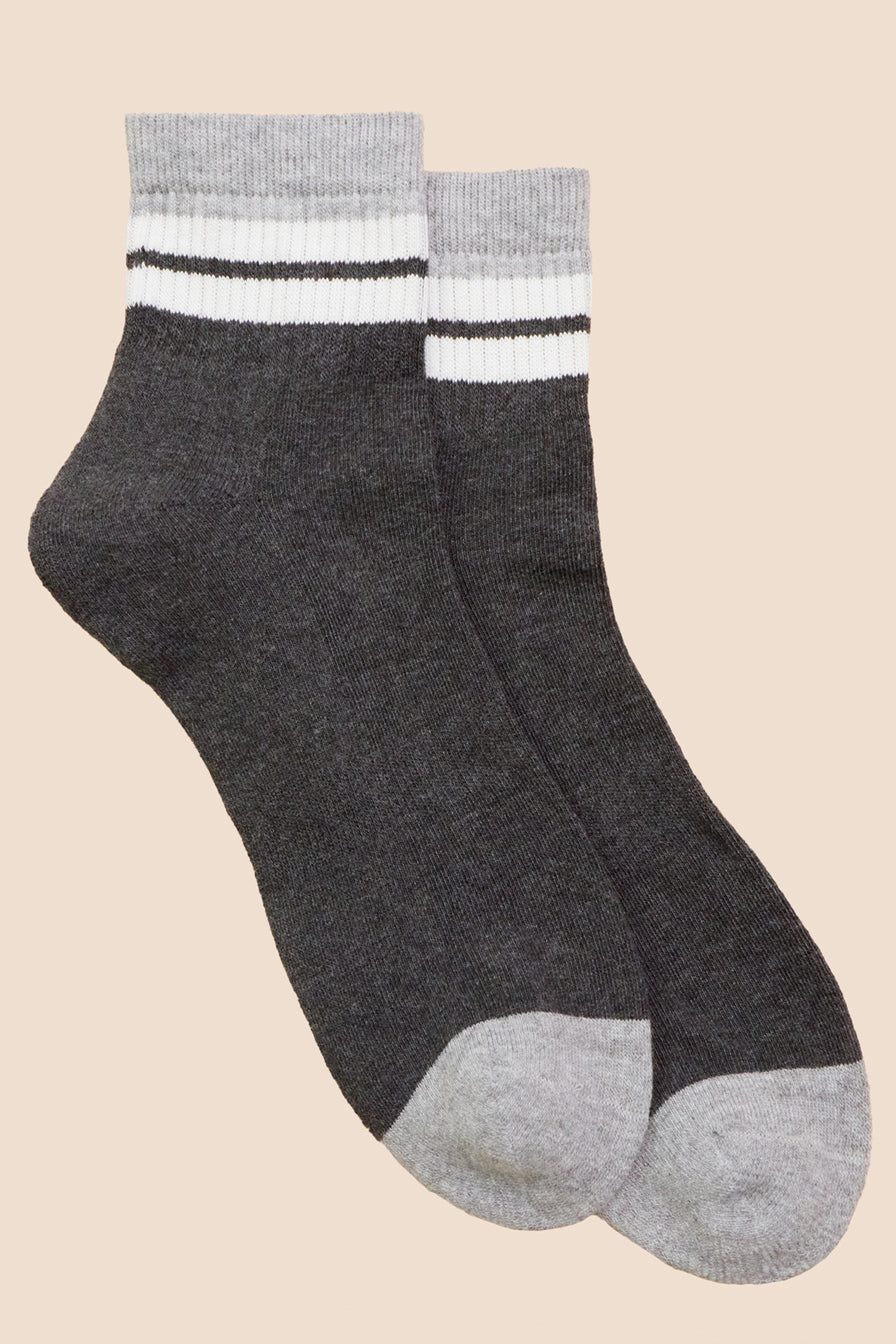 Chaussettes retro sport basses en coton bio pour hommes Petrone